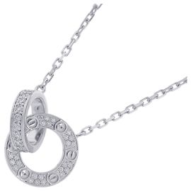Colar Cartier Love com pendente de diamante Outro