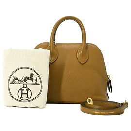 Hermès Borsa a mano HERMES Bolide 1923 Mini Marrone