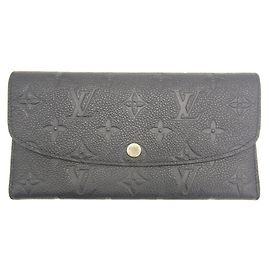 Louis Vuitton Portefeuille Long Emilie Noir