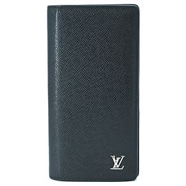 Portamonete Louis Vuitton Taiga Nero Grigio
