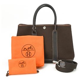 Hermès HERMES Garden TPM Handbag Shoulder Bag Brown