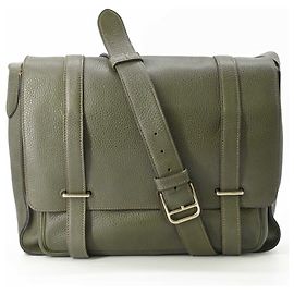 Hermès Hermes Steve Buzas 35 Schultertasche Grün Khaki