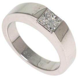 Anel Cartier Tank em ouro branco 18K com diamante Outro