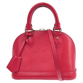 Louis Vuitton Alma Epi Leather BB Pink