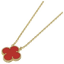 Collana Van Cleef & Arpels Vintage Alhambra Corniola Altro