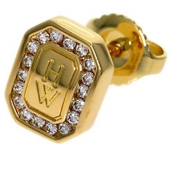 Orecchino singolo Harry Winston Logo Diamond in oro giallo 18K Altro