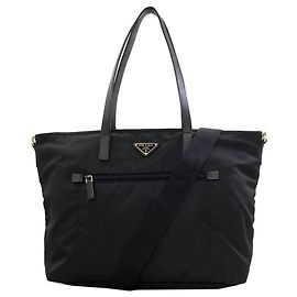 Saco Tote Prada em nylon Preto Vermelho