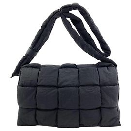 Borsa a tracolla Padded Cassette Bottega Veneta Nero