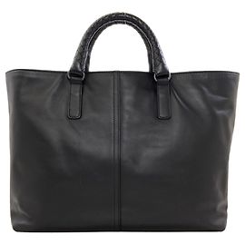 Sac à main Bottega Veneta en cuir noir Noir