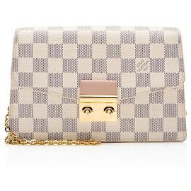 Cartera con cadena Louis Vuitton Damier Azur Croisette Azul