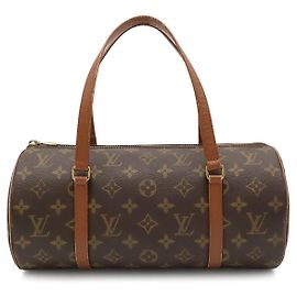 Louis Vuitton Papillon 30 Monogram Handbag Brown