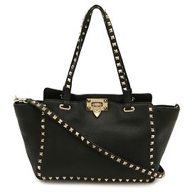 Valentino Garavani Bolso Valentino Rockstud 2WAY Negro