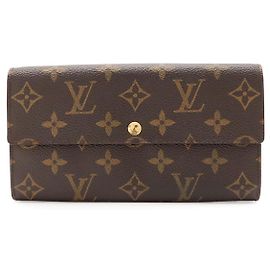 Portefeuille Long Louis Vuitton Monogram Marron