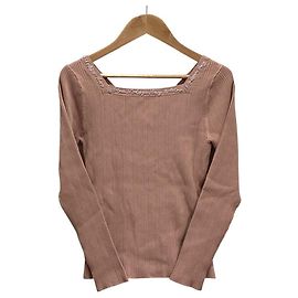 Autre Marque Top in maglia a coste con lacci GRACE CONTINENTAL Rosa