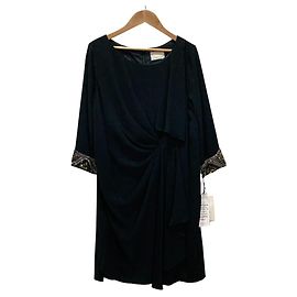 Autre Marque Grace Class Tuck Drape Dress Kleid Schwarz