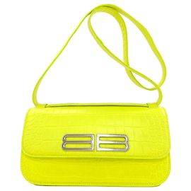 Borsa a tracolla Gossip Balenciaga in pelle gialla Giallo