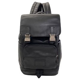 Mochila Coach de cuero negro Negro