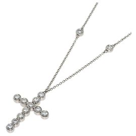 Autre Marque Tiffany & Co. Jazz Cross Diamond Halskette Andere