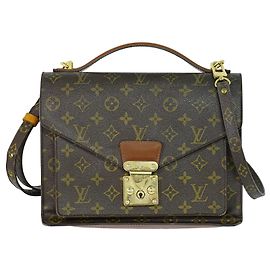 Louis Vuitton Monceau Monogram Canvas Braun