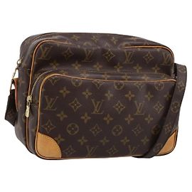 Louis Vuitton Nil Schultertasche Monogram Canvas Braun