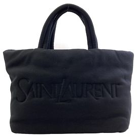 Autre Marque Bolso Tote Saint Laurent Logo Negro