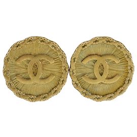 Orecchini a clip Chanel Coco Mark placcati oro D'oro