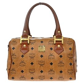 MCM Visetos logogramme Leather Brown