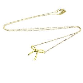 Tiffany & Co. Pendentif Nœud Or Jaune 18K Mini Doré