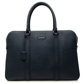 Borsetta Burberry capiente in pelle blu navy Blu navy