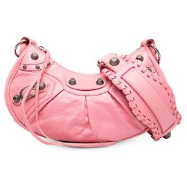 Bolsa de Ombro e Tiracolo Le Cagole XS Balenciaga Rosa