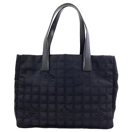Chanel New Travel Line MM Tote Bag Black