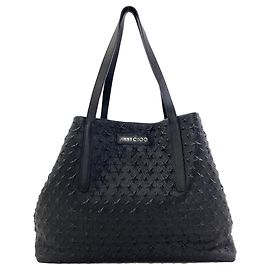 Sac cabas Jimmy Choo Sofia à motif étoile Noir