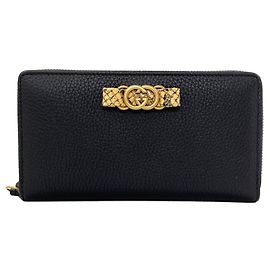 Gucci 750458 Interlocking G Long Wallet Black