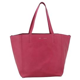 Céline Celine Phantom Cabas de piel y piel de oveja Medium Rosa