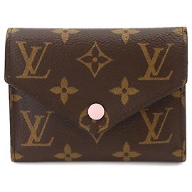 Louis Vuitton Monogram Portefeuille Victorine Tri-fold Wallet Pink Monogram