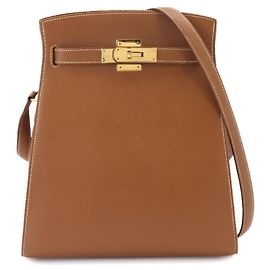 Hermès Borsa a tracolla Hermes Kelly Sport MM Marrone D'oro
