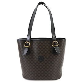Céline Celine Macadam Tote Handtasche Schwarz