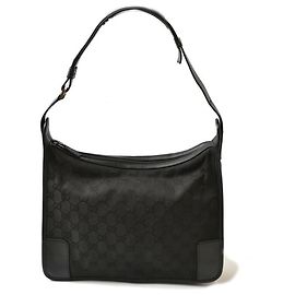 Sac à épaule Gucci GG Canvas Noir