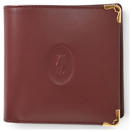 Portefeuille bifold Cartier en Bordeaux Bordeaux