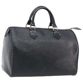 Louis Vuitton Speedy Epi Leather 30 Preto