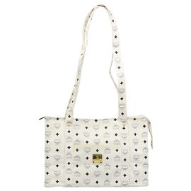 Borsa a mano MCM Vintage in pelle bianca Bianco