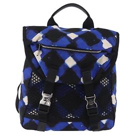 Chanel Airlines Nylon Imprimé Mesh Bleu