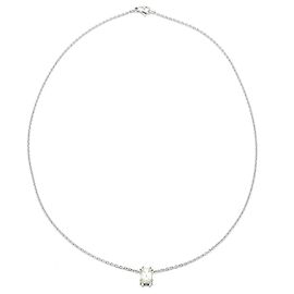 Autre Marque Colar em platina 950 com pendente retangular, diamante de aprox. 1,50 ct, VSI, 950. Branco
