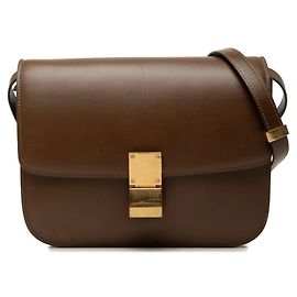 Céline Bolsa Tiracolo Celine Classic Box Marrom