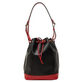 Louis Vuitton Epi Noe Schultertasche Schwarz Rot