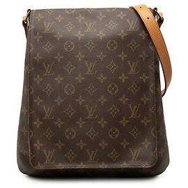 Borsa a tracolla Louis Vuitton Monogram Musette Marrone
