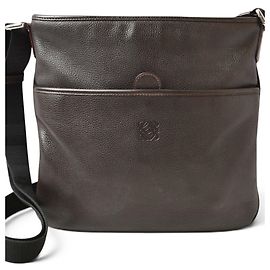Loewe Dark Brown Leather Messenger and Shoulder Bag Dark brown
