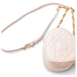 Bolso de hombro mini Christian Dior DIORAMOUR Caro Rosa