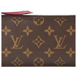Louis Vuitton Pochette Felicie Pouch Marron Fuschia Monogramme