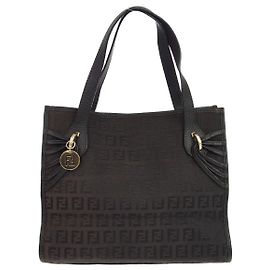 Fendi Vintage Zucchino Canvas Medium Noir